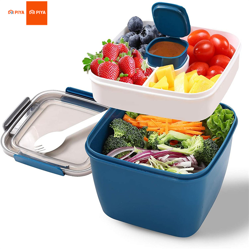 Salad Container Jar - Taşınabilir Salata Öğle Yemeği Kabı Salata