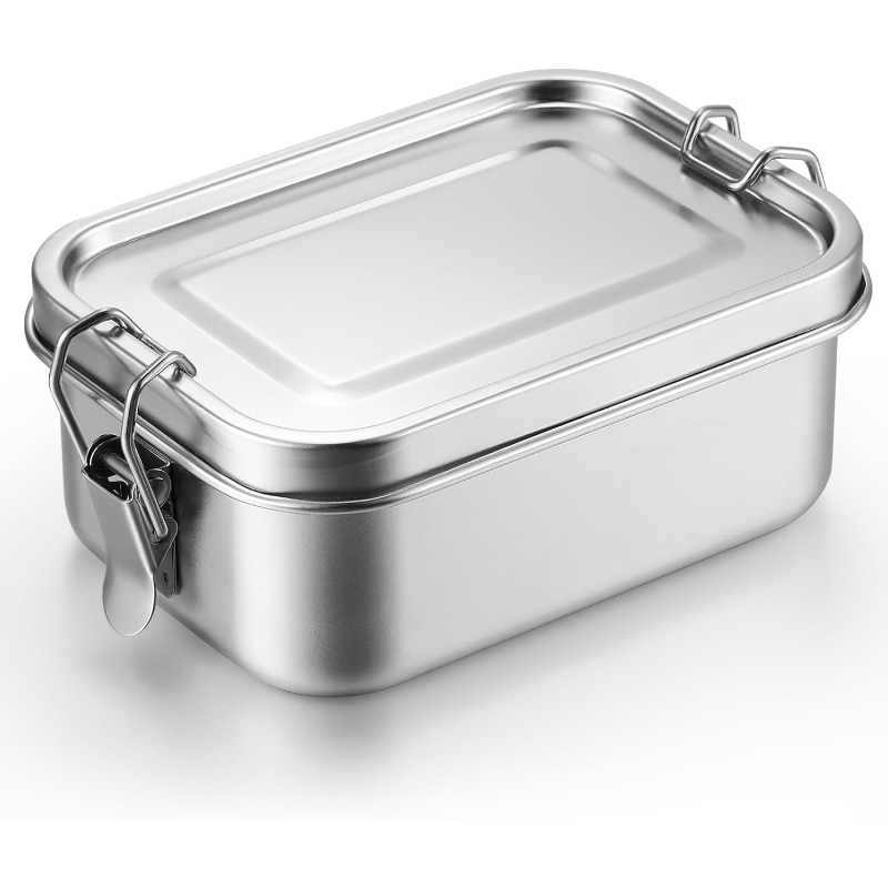 Meal Prep Lunch Boxes - Paslanmaz Çelik Gıda Saklama Kapları Kapaklı