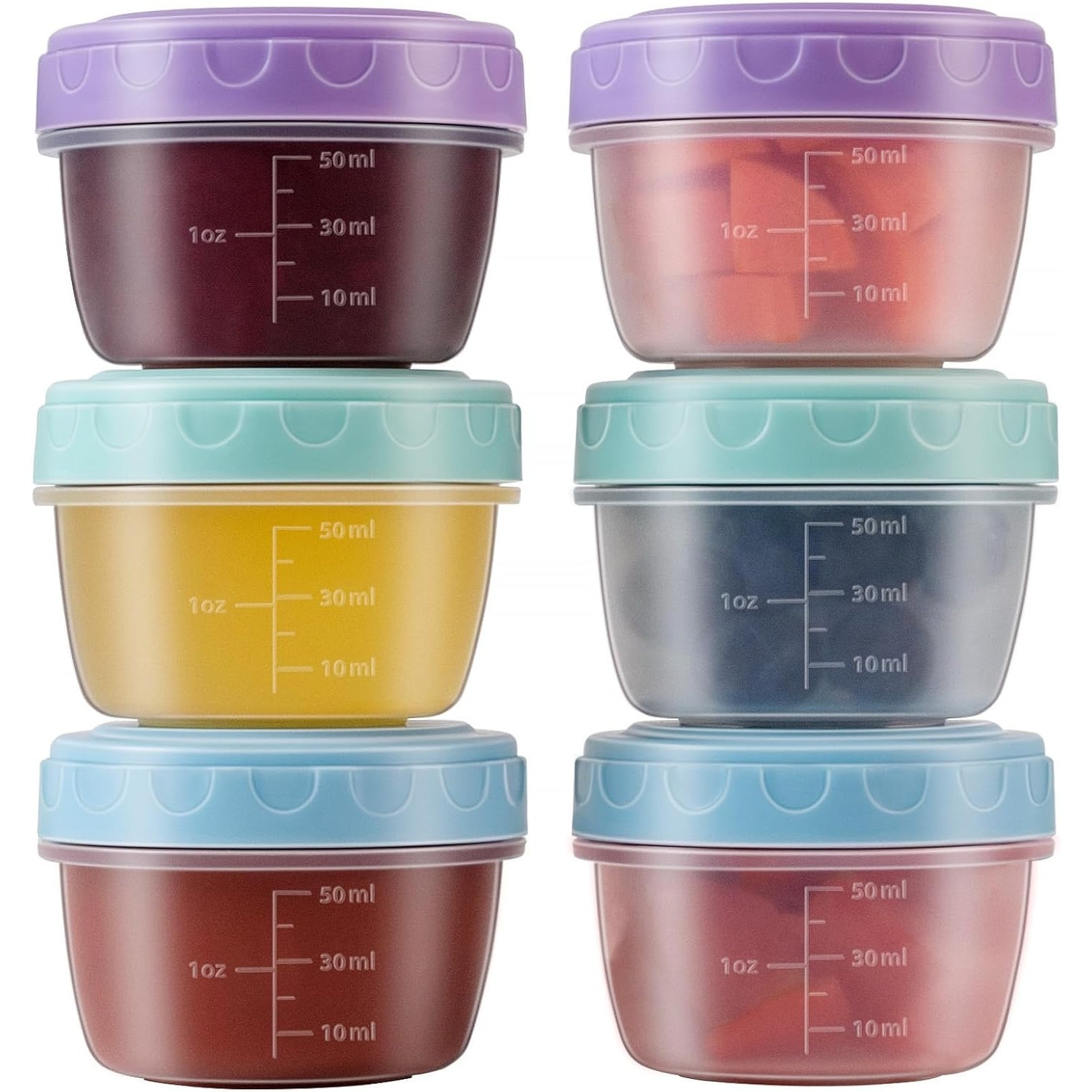 Salad Container Jar - 1-6 Paket 2,7 OZ Salata Sosu