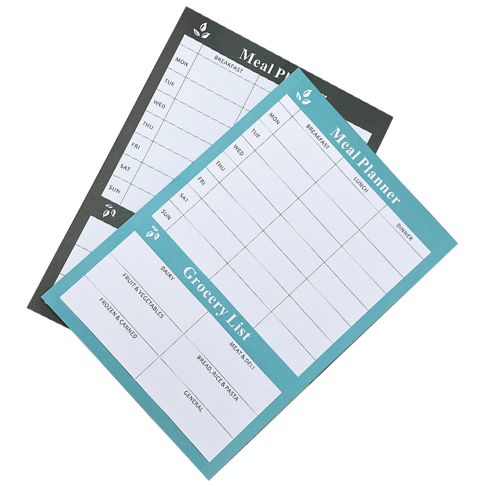 Meal Prep Healthy - 2 Adet Haftalık Yemek Planlayıcı Defter