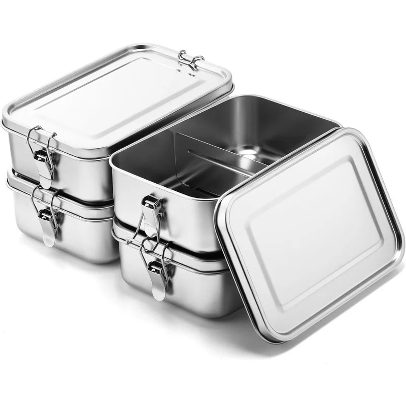 Meal Prep Lunch Boxes - 304 Paslanmaz Çelik 1200/2400ml Öğle Yemeği