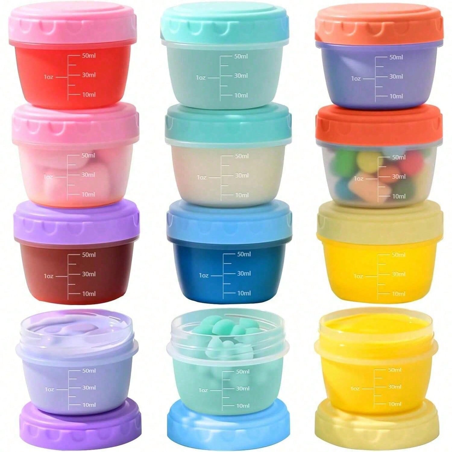 Salad Container Jar - 1-6 Paket 2,7 OZ Salata Sosu