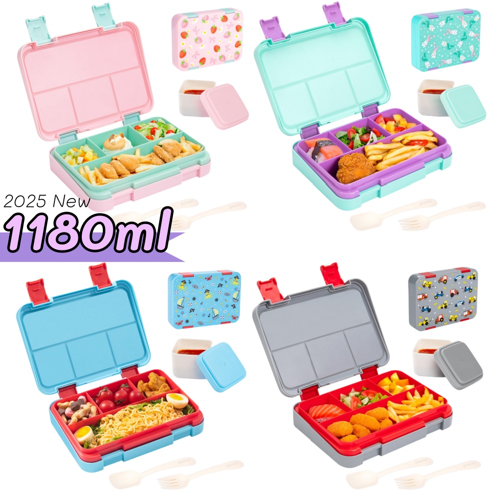 Meal Prep Lunch Boxes - 40 oz Karikatür Desen Bento yemek