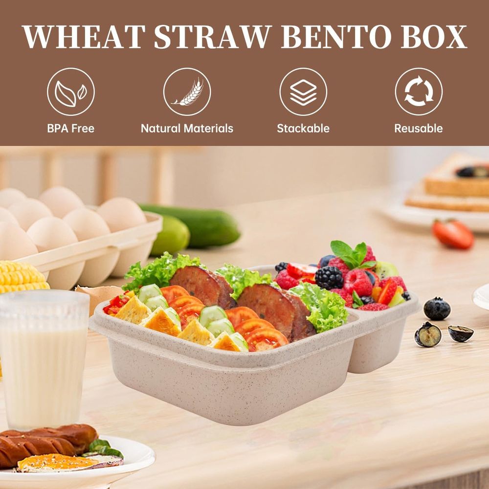 4'lü Bento Öğle Yemeği Kutusu, - Meal Prep Lunch Boxes incelemesi ve fiyatı