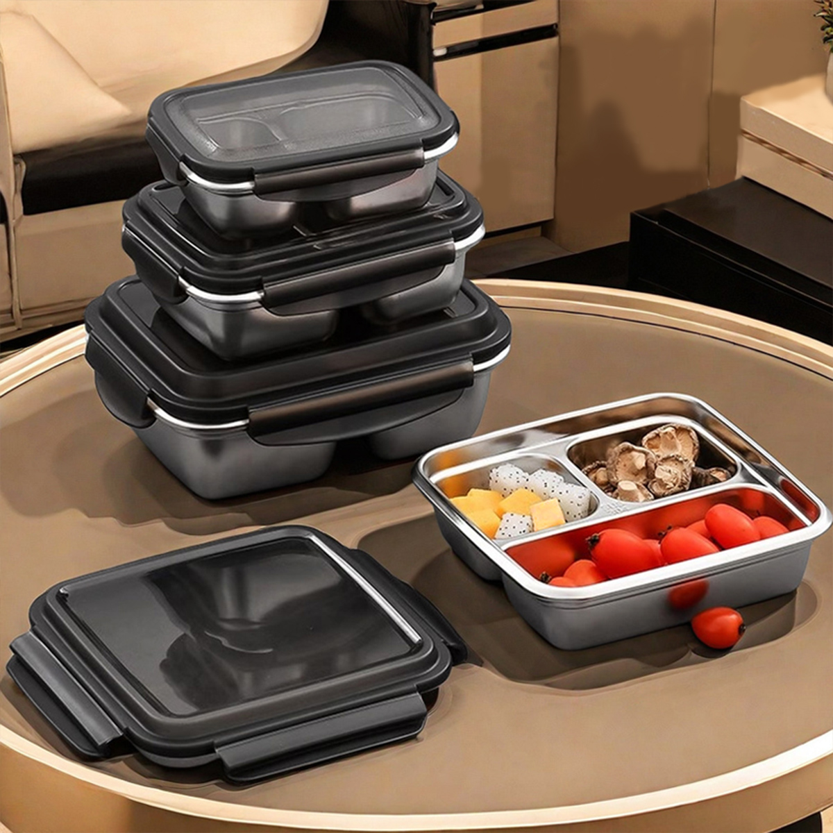 WORTHBUY 2/3 Izgaralar 304 Pas - Meal Prep Lunch Boxes incelemesi ve fiyatı