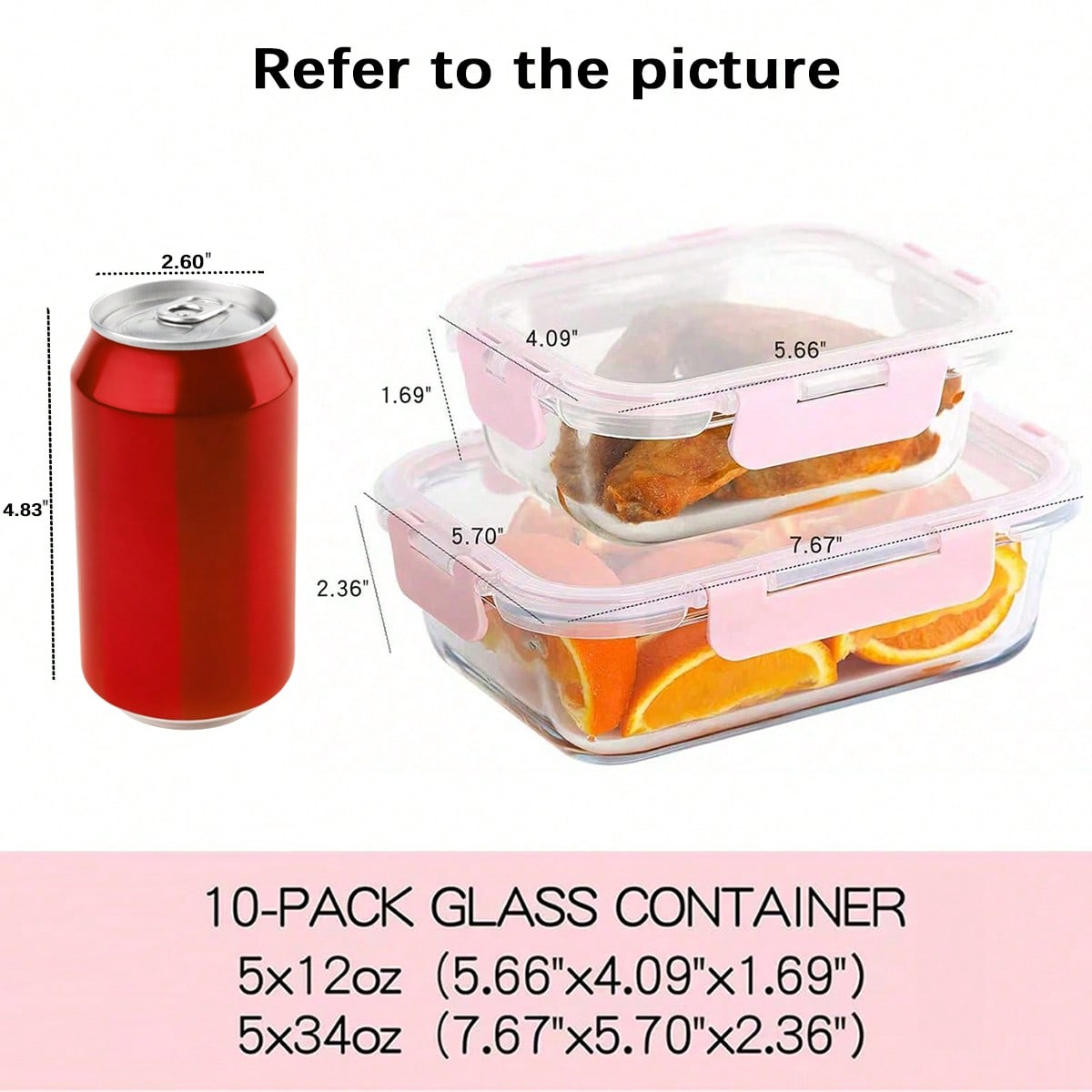 10'lu Paket Cam Yemek Hazırlık - Meal Prep Oven Safe Containers incelemesi ve fiyatı