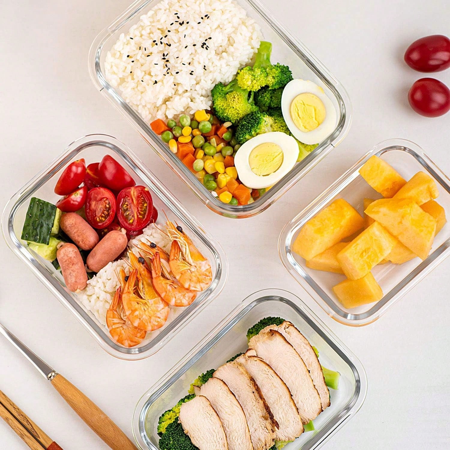 10'lu Paket Cam Yemek Hazırlık - Meal Prep Oven Safe Containers incelemesi ve fiyatı