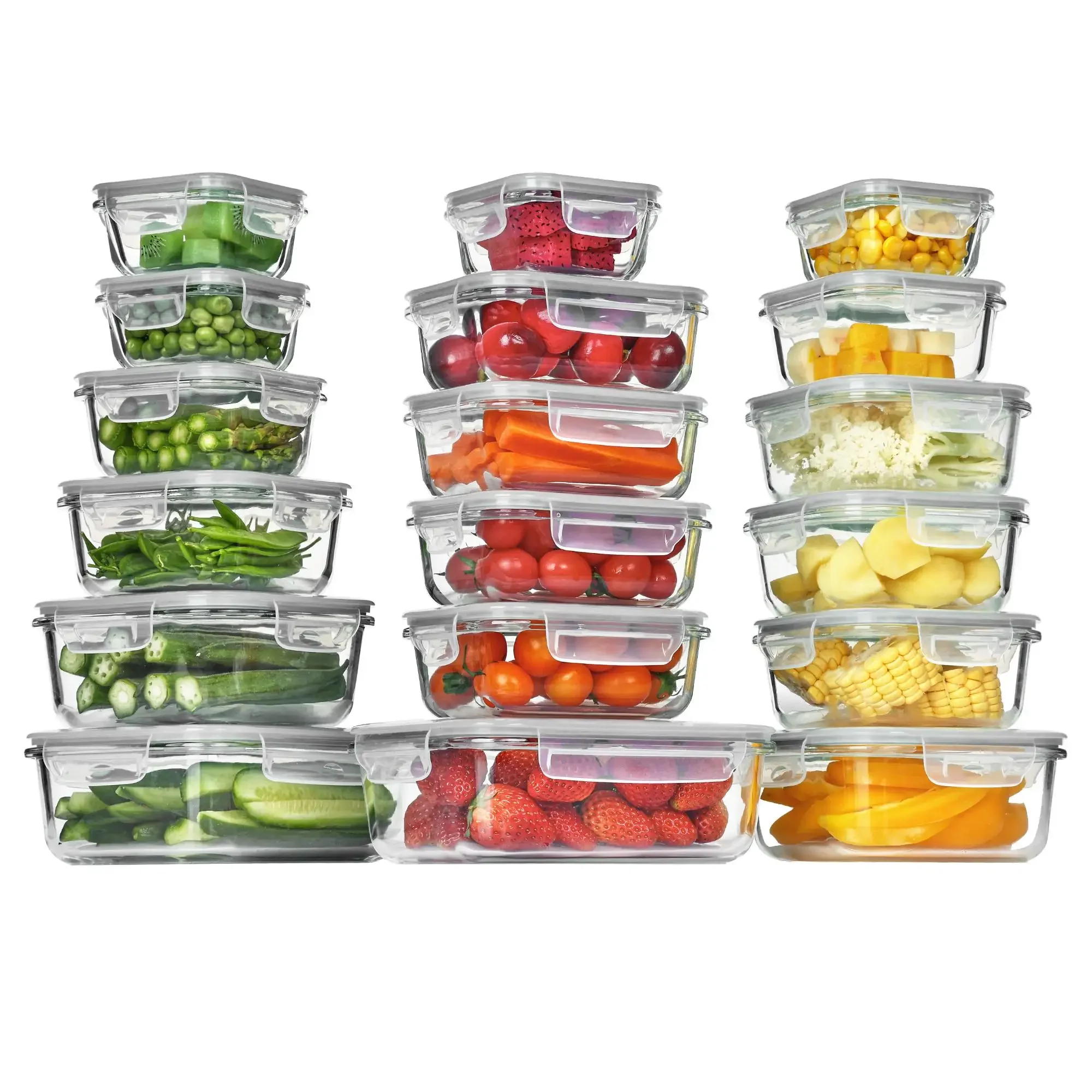 18'li Paket Cam Gıda Saklama K - Meal Prep Oven Safe Containers incelemesi ve fiyatı