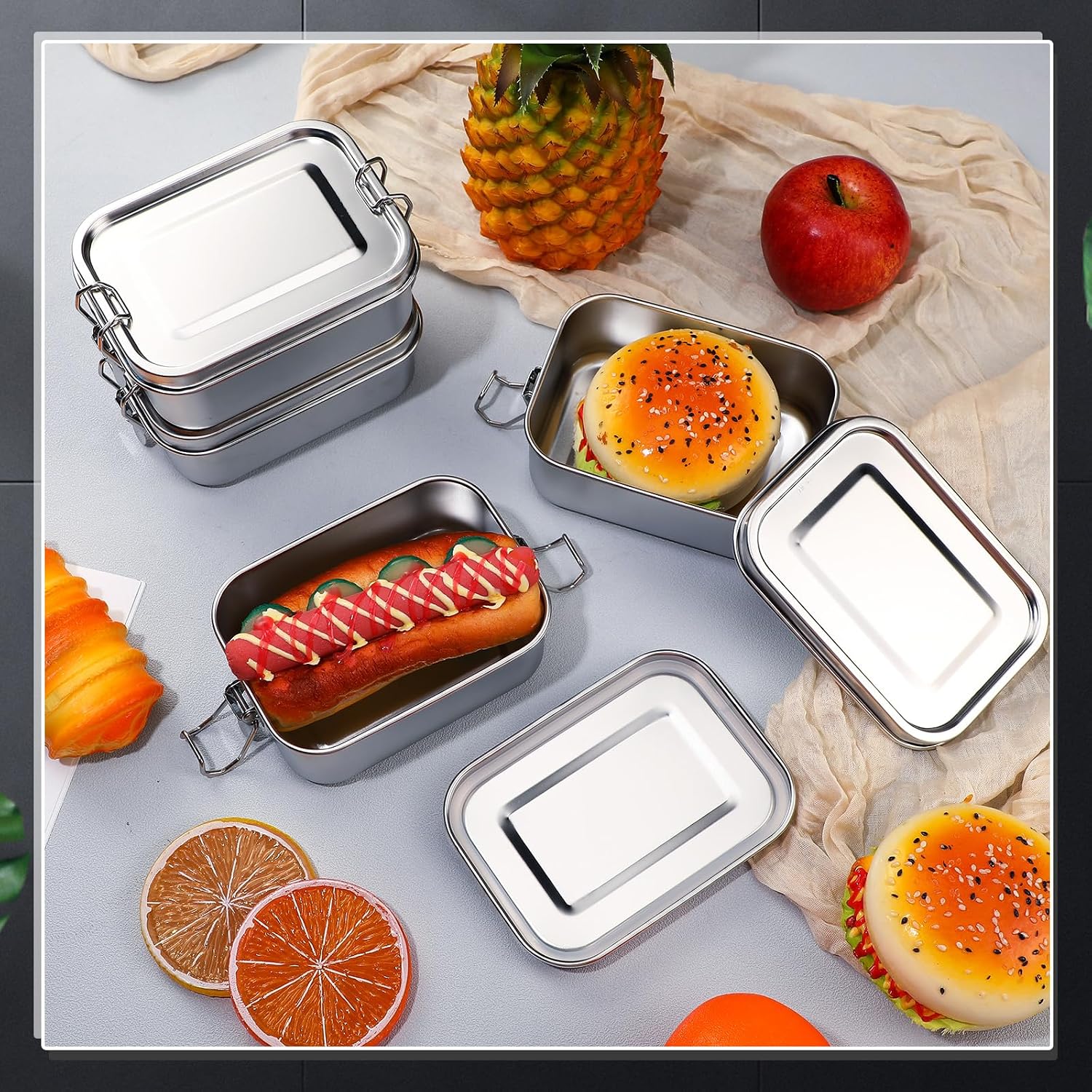 Paslanmaz Çelik Gıda Saklama K - Meal Prep Lunch Boxes incelemesi ve fiyatı