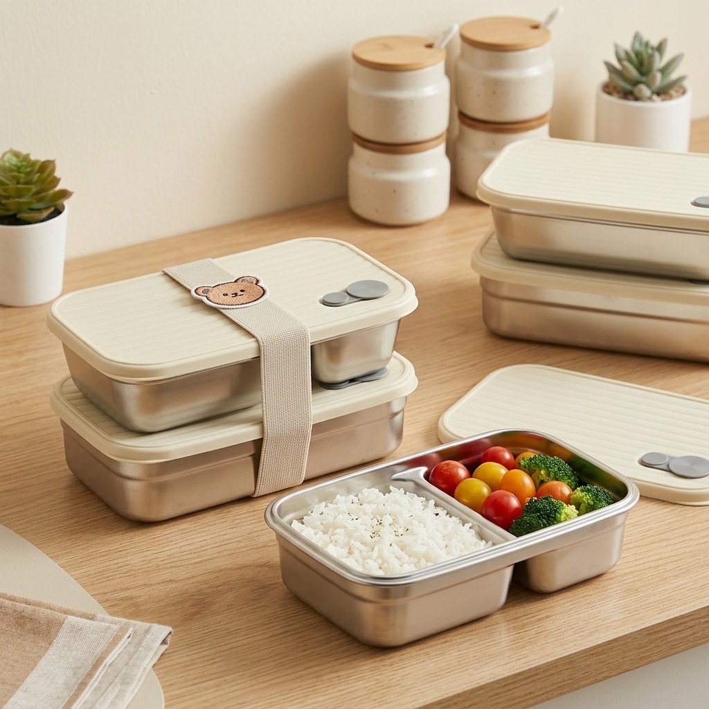 Paslanmaz Çelik Bento Kutusu M - Meal Prep Lunch Boxes incelemesi ve fiyatı