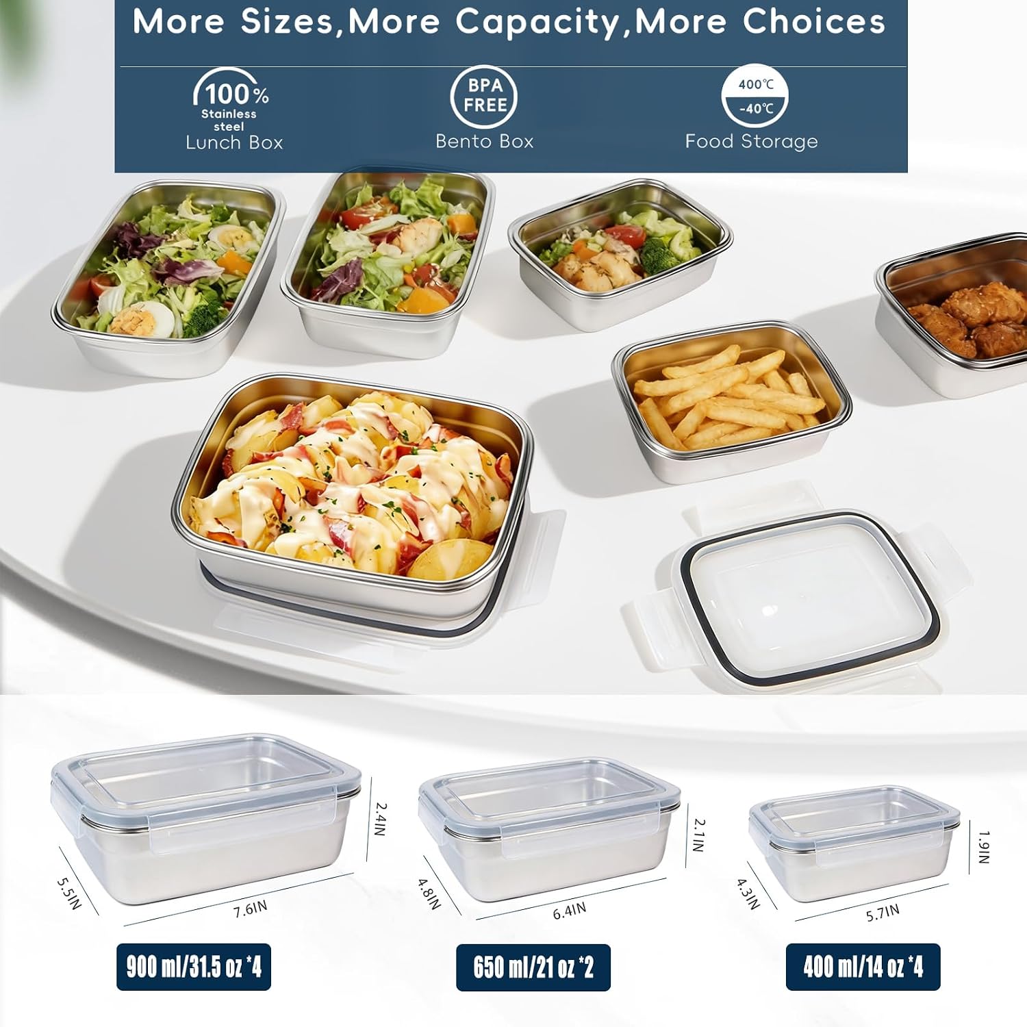 10 Adet 304 Paslanmaz Çelik Gı - Meal Prep Oven Safe Containers incelemesi ve fiyatı