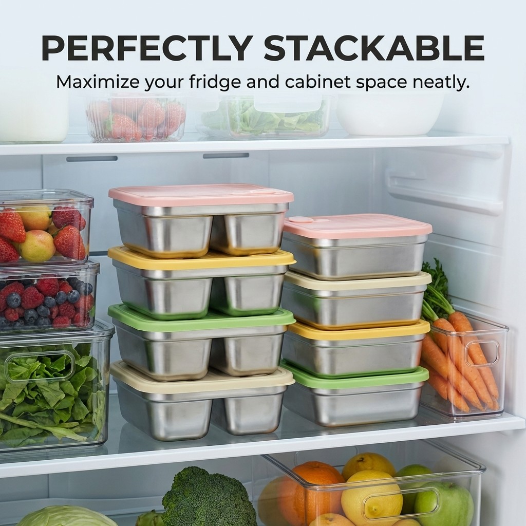 Meyve Sebze Saklama Kabı İstif - Meal Prep Lunch Boxes incelemesi ve fiyatı