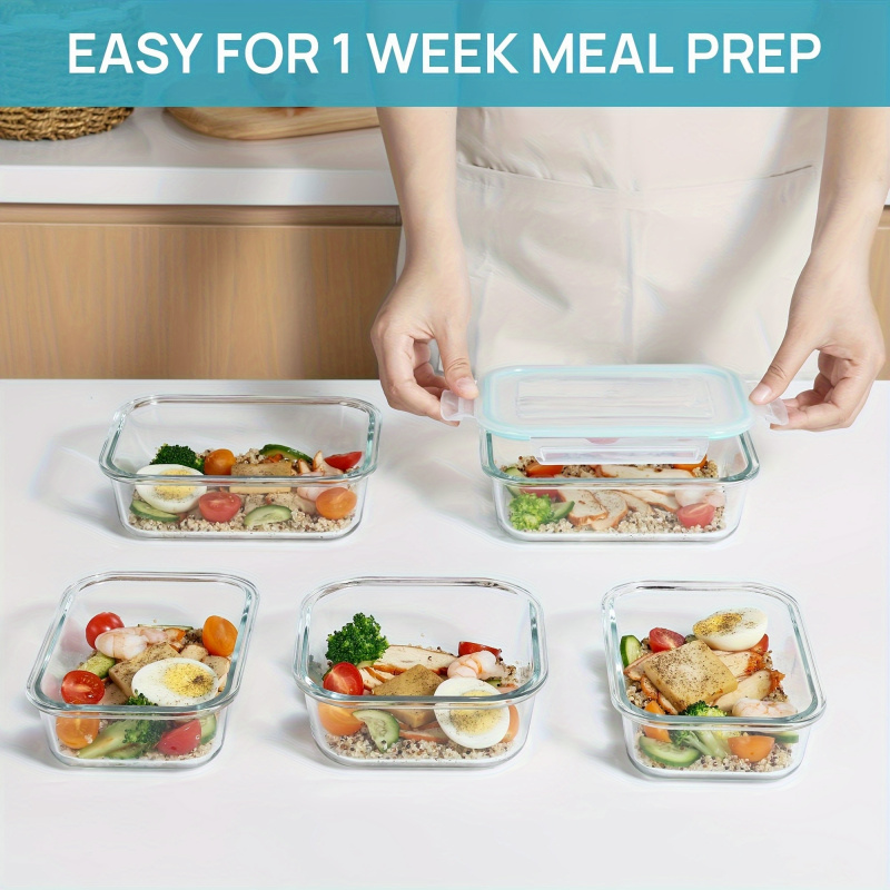 8 adet mühürlü cam gıda saklam - Meal Prep Oven Safe Containers incelemesi ve fiyatı
