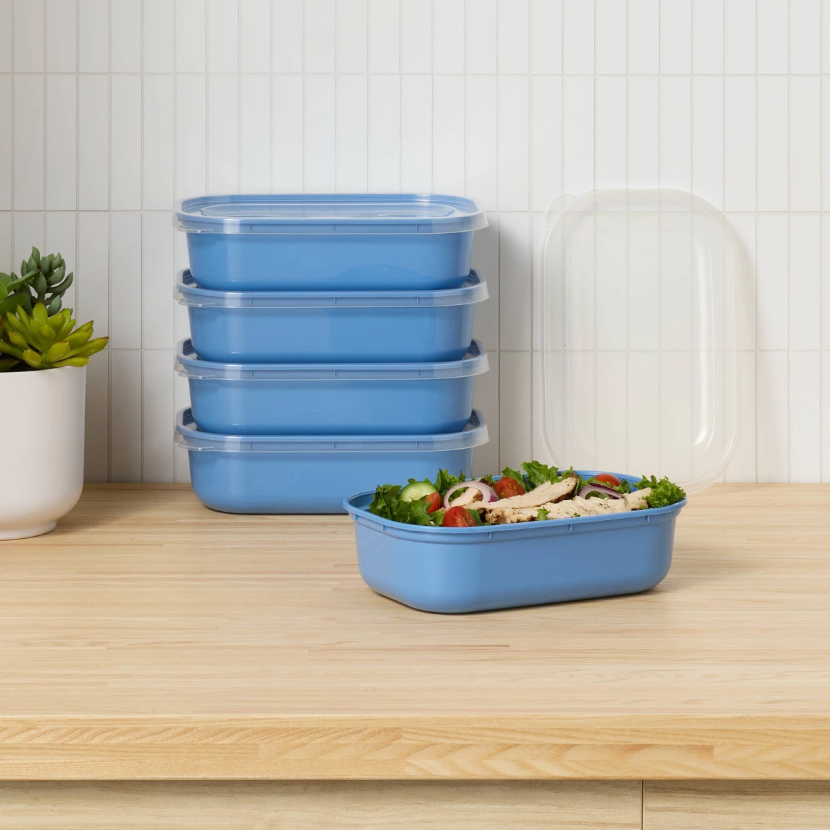 2026 Yeni Mavi Tek Bölmeli Pla - Meal Prep Lunch Boxes incelemesi ve fiyatı
