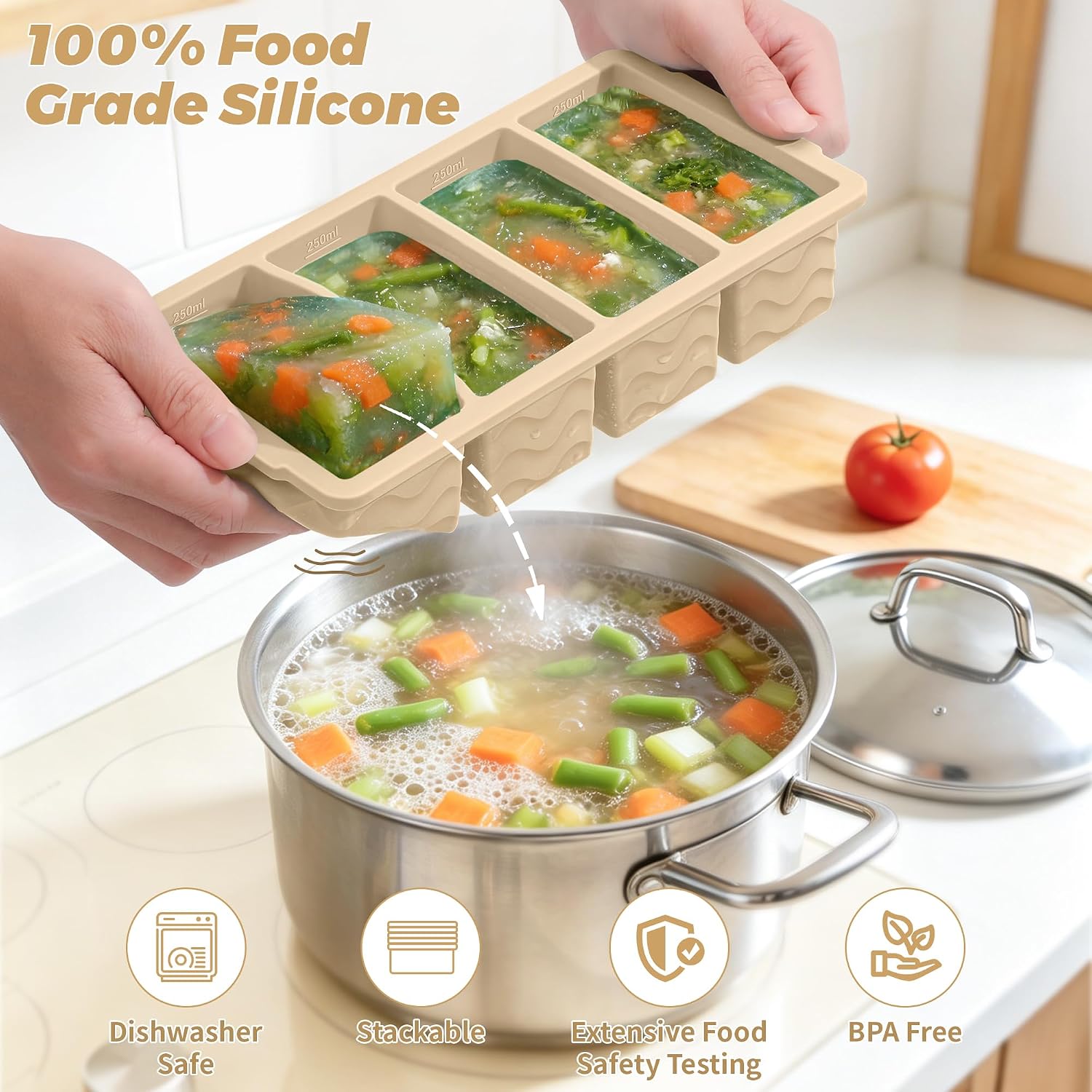 Silikon Kapaklı Dondurucu Kalı - Meal Prep Oven Safe Containers incelemesi ve fiyatı