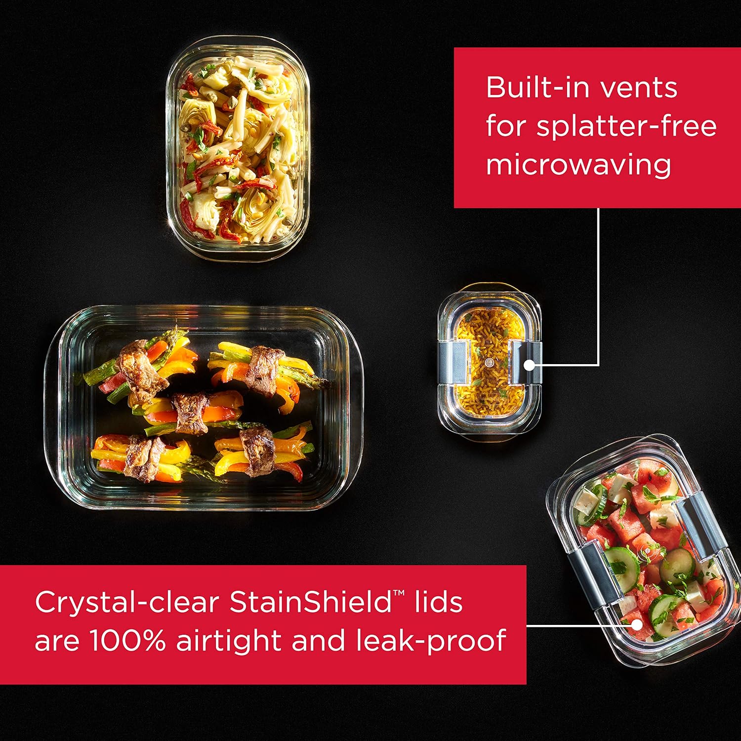4'lü Cam Saklama Kabı Seti, Ye - Meal Prep Oven Safe Containers incelemesi ve fiyatı