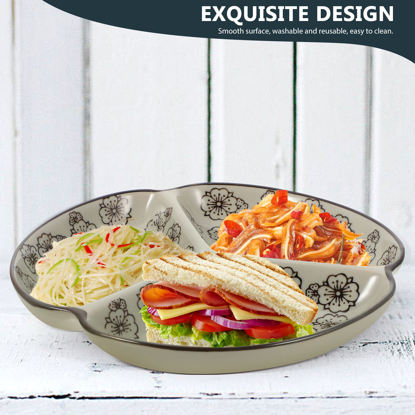 Bölmeli Yemek Tabağı 3 Bölmeli - Meal Prep Healthy incelemesi ve fiyatı