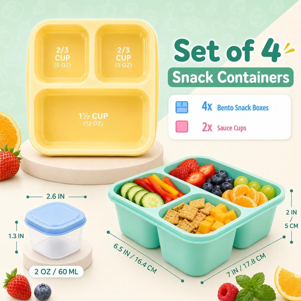 Yetişkinler için 3 Bölmeli Ben - Meal Prep Healthy incelemesi ve fiyatı