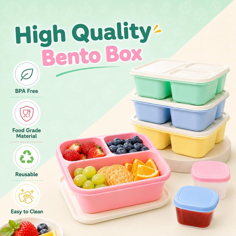 Yetişkinler için 3 Bölmeli Ben - Meal Prep Healthy incelemesi ve fiyatı