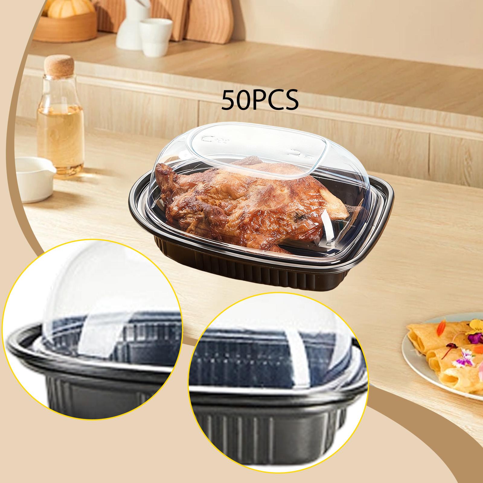 50x Döner Tavuk Pişirme Kaplar - Meal Prep Rotisserie Chicken incelemesi ve fiyatı