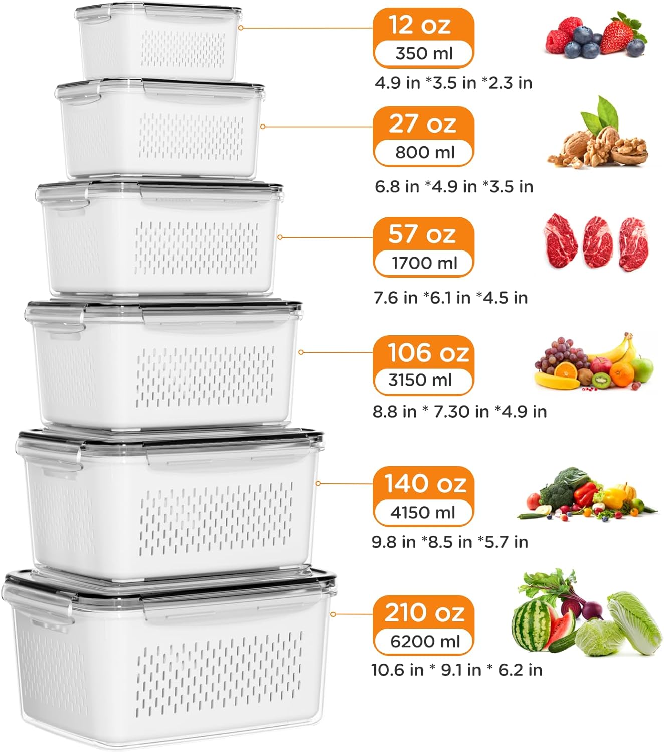 4/5/6/8 Parça Hava Geçirmez Gı - Meal Prep Oven Safe Containers incelemesi ve fiyatı