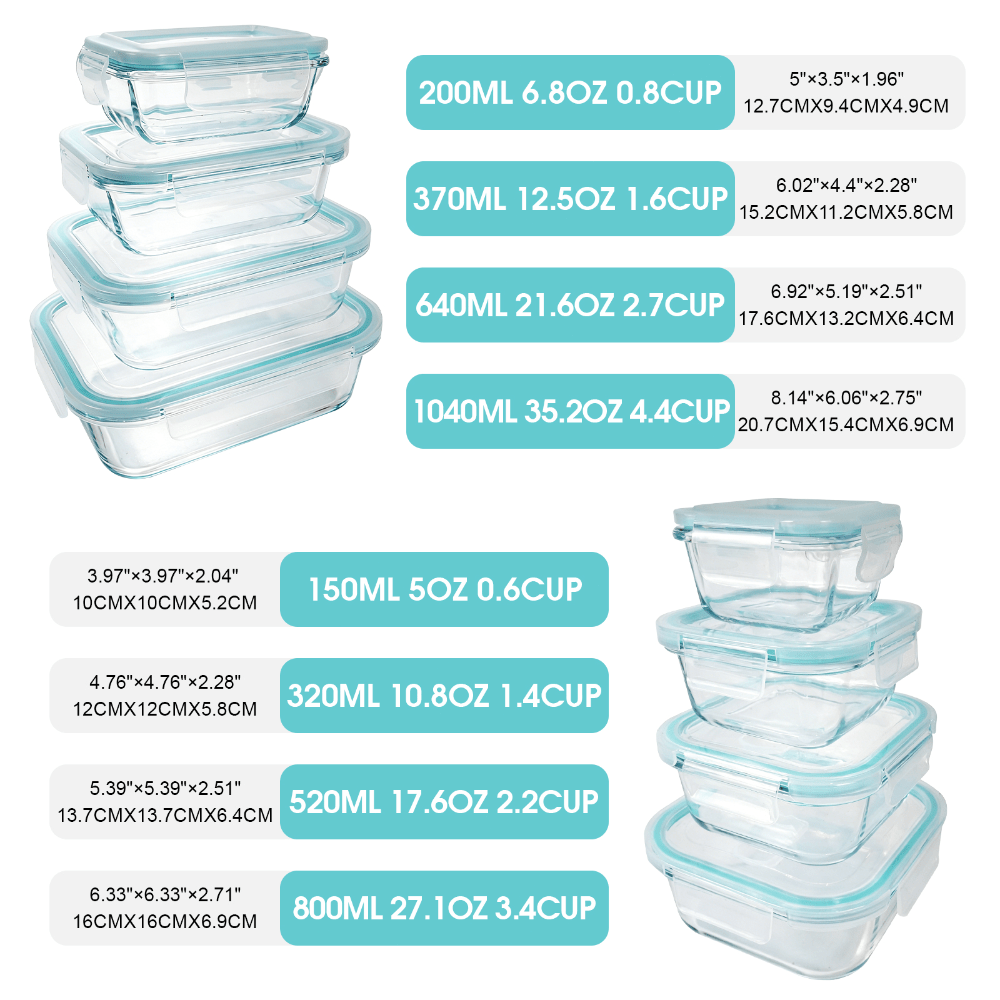 24 Parça Cam Gıda Saklama Kabı - Meal Prep Oven Safe Containers incelemesi ve fiyatı